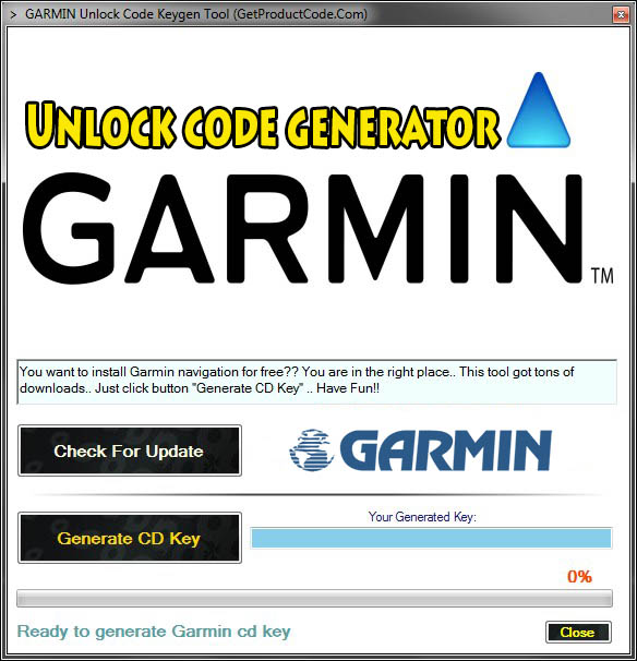 garmin map unlock code generator